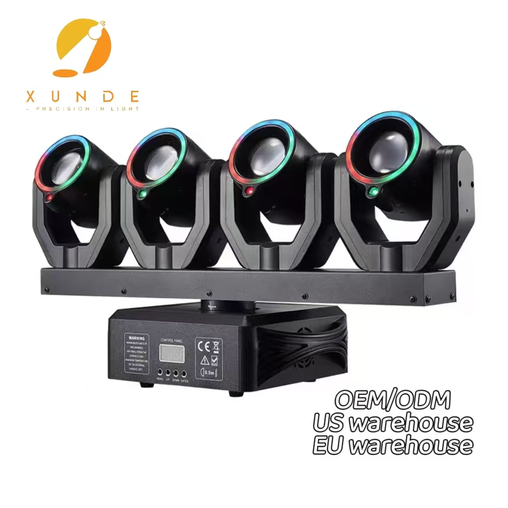4 Heads of Rich and Dazzling Colors Beam Moving Head Light LED Laser Light Bar KTV Wedding Rotating Effect LED Stage Light