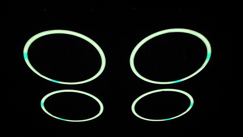 6m Kinetic LED Ring RGBW Projection Lights 300W Power for Hotel Application