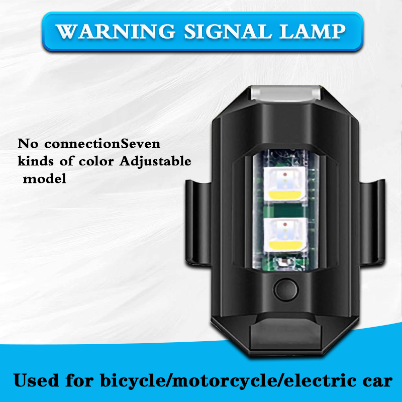 Usb Rechargeable Aircraft Light Led Warning Light Led Strobe Warning Light for Motorcycles Scooter Accessories Ebike Accessories