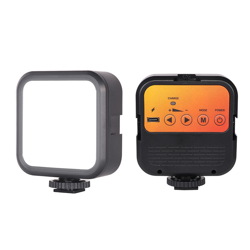 WL62 W016 Small Portable Plastic Live Streaming Vlog LED Light 800LM 3000K-5500K Mobile Phone Camera Photography Fill Light