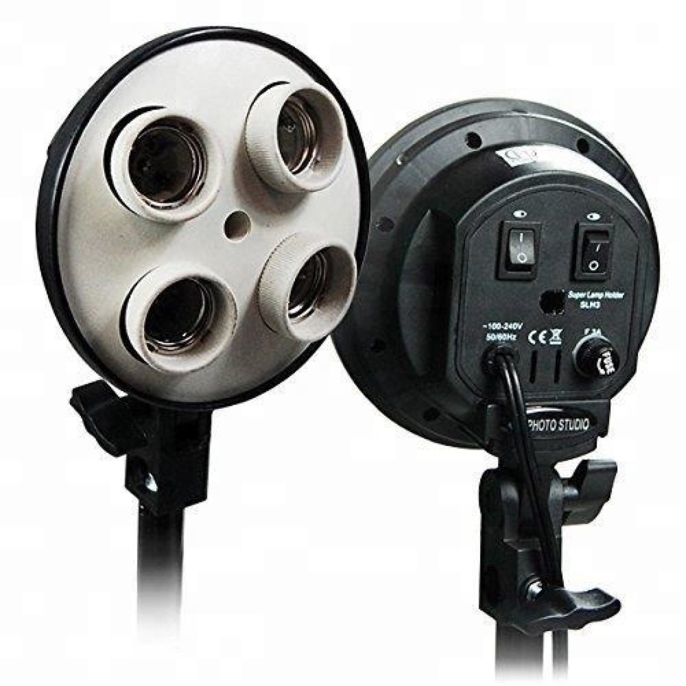 Photography Boom Stand Softbox Four Head Light With Muslin Backdrop Kit for Video Studio