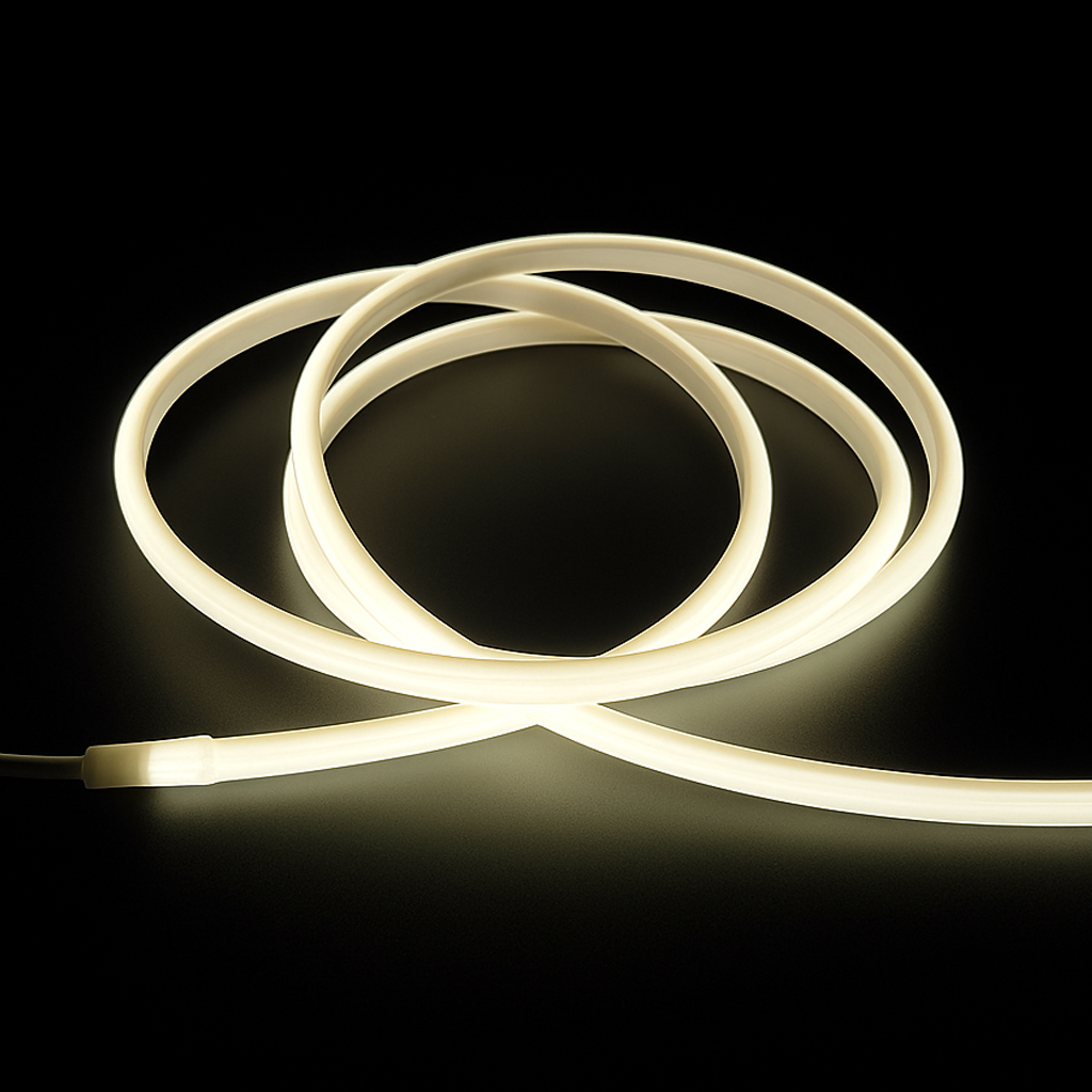 AC LED Strip Light 110V 220V High Voltage IP67 Waterproof COB Tape Light Flexible Plug and Play Outdoor Building Outline