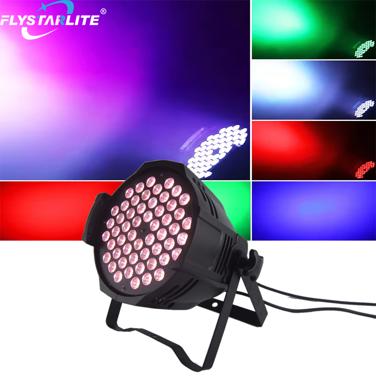Professional Stage Lighting 54*4w 54*3w RGBW 4-In-1 LED Parcan Par Lights for Club Night Shows Concerts Church