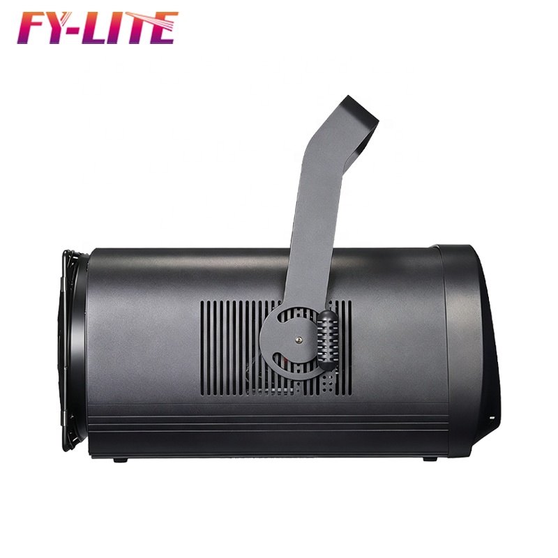 LED Electric Zoom Spotlight 200W/300W High CRI Customizable Color Temperature Long-Range Lighting for Stage Filming Studios