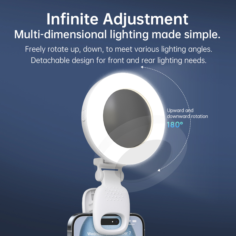 Factory Wholesale 2026 New Portable Ring Light Fill Light Bracket Video Light Phone Light Customize