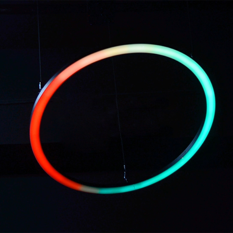6m Kinetic LED Ring RGBW Projection Lights 300W Power for Hotel Application