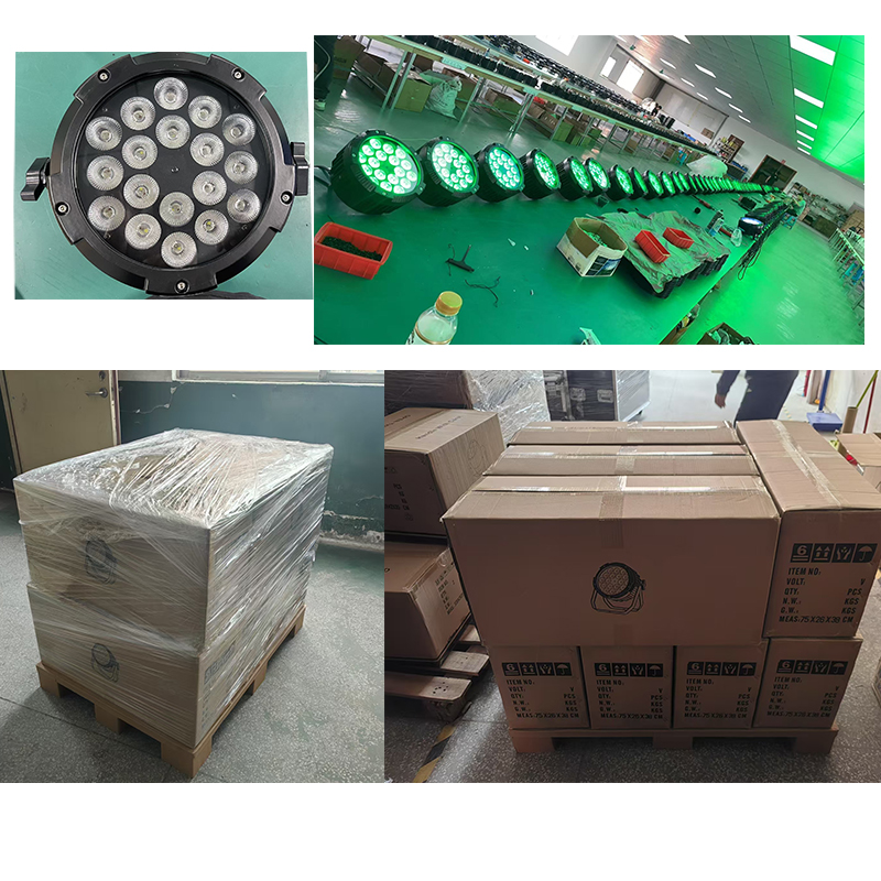 Manufacturer's Best Price IP65 CE 18*10W RGBW LED Par Can Flat Light 4in1 Waterproof Outdoor Stage Event DJ Lighting Spotlights