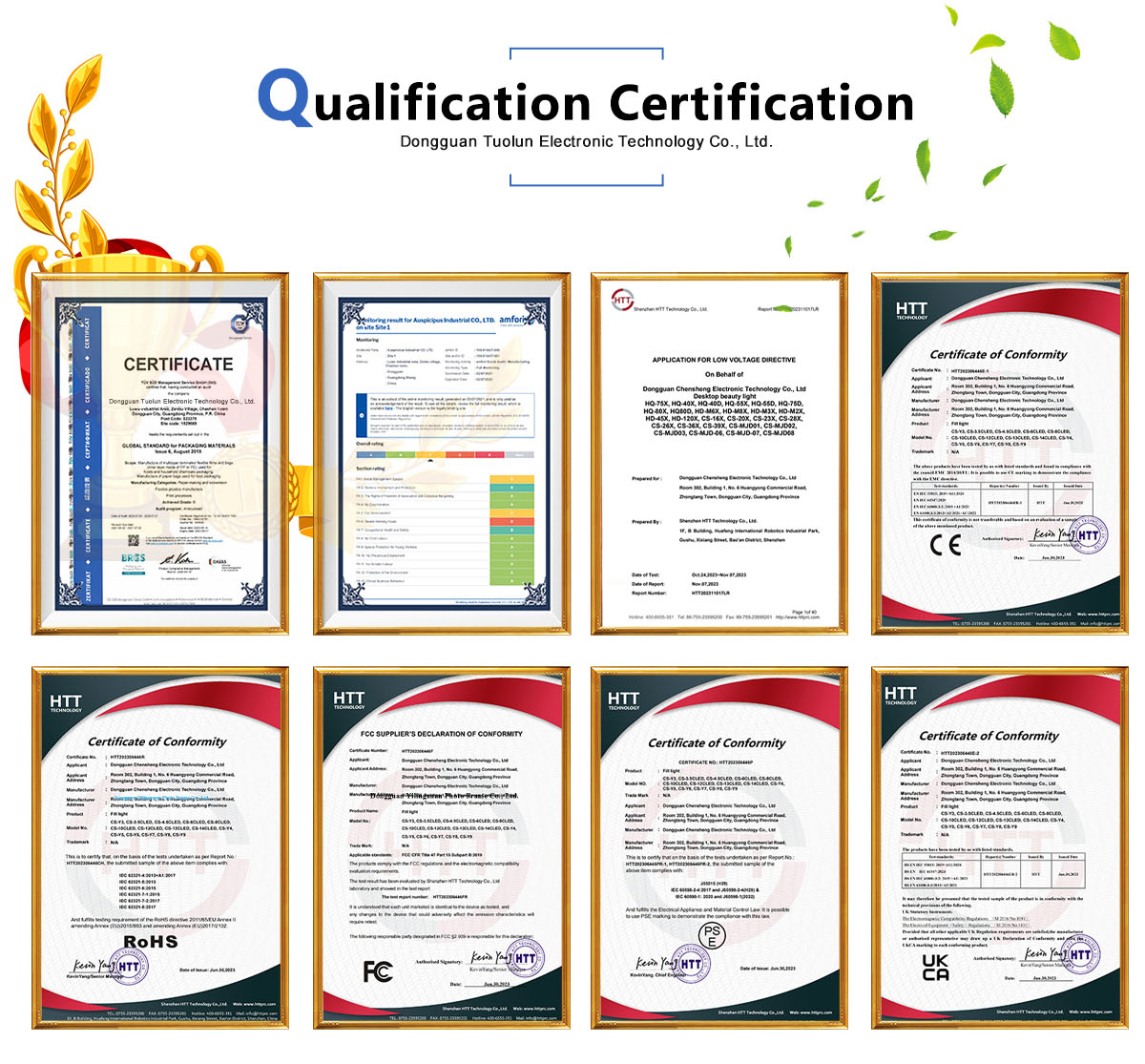 Quality Certifications
