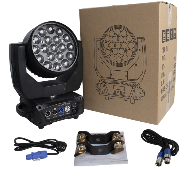 19x15w Led Moving Head Light RGBW 4in1 LED 19*15W Zoom Wash LED Moving Head
