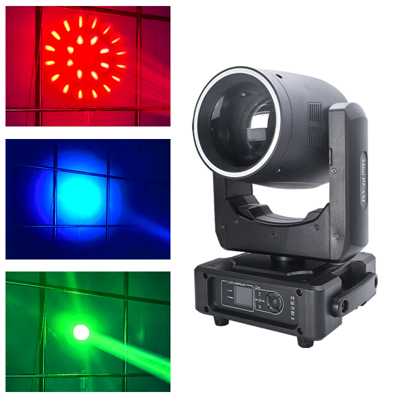 Mini 230W Beam Moving Head Light High Bright LED DMX Control for Stage Nightclub Event Decoration