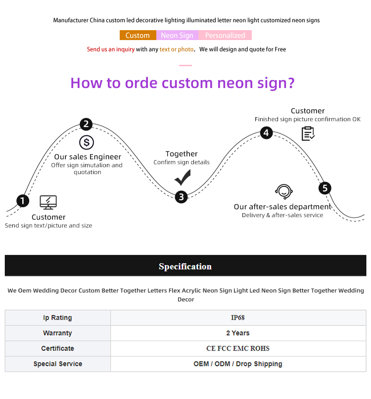 Custom Neon Sign Display 2