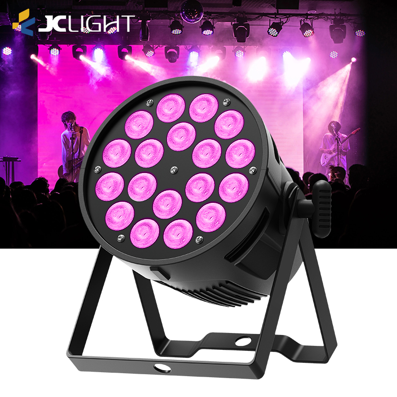 18Pcs Rgbw 4In1 Led Par Light 18*10W Par Can Stage Light Dj Party Disco Bar Effect Lighting With Remote Control