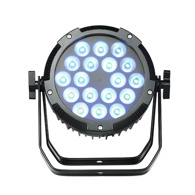 LEAHUA Stage Lights Waterproof LED Wash RGBW 4in1 IP65 Spotlight 18x10W Outdoor Par For DJ Disco Church Wedding