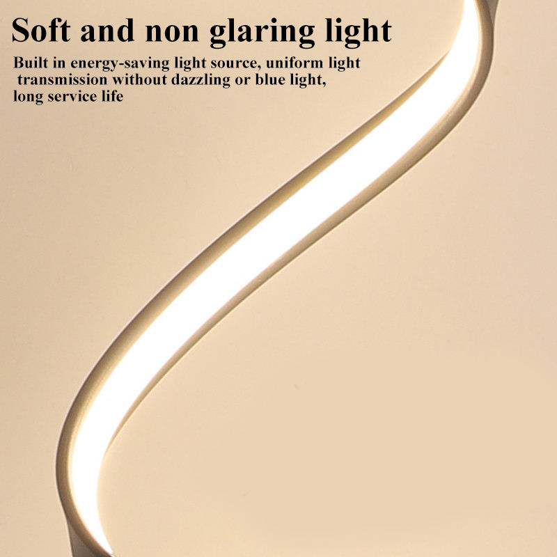 Corner Nordic Contemporary Creative Arc Smart Minimalist Hotel Living Room RGB Dance Floor Light Standing Led Modern Floor Lamp
