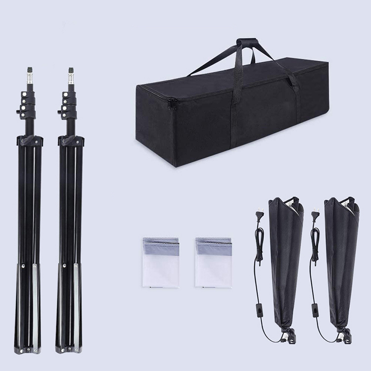 50x70cm Softbox Set With 2m Tripod Professional Photography Studio Lighting Soft Box Lighting Kit