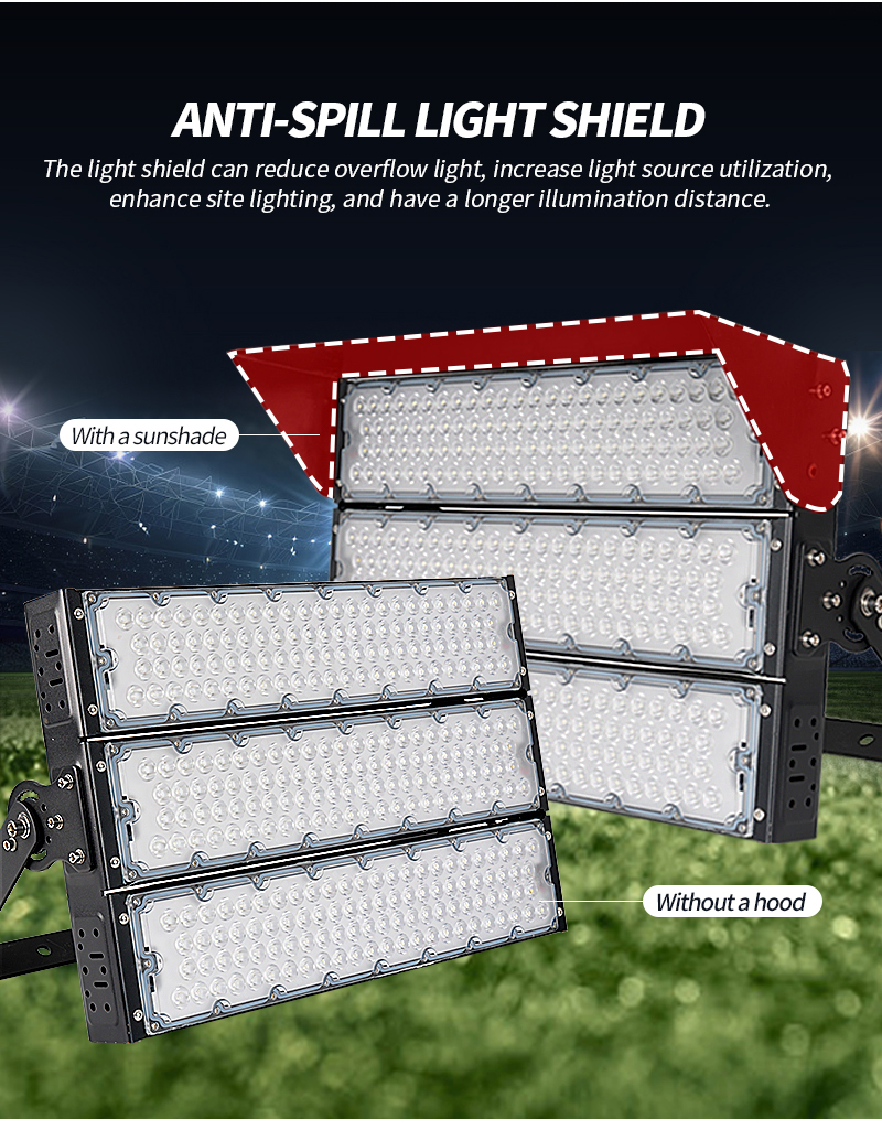 High Quality 500W 1000W 2000W Football Stadium Court Lighting 750W 1200W 1500W IP66 Led Stadium Flood Light for Football
