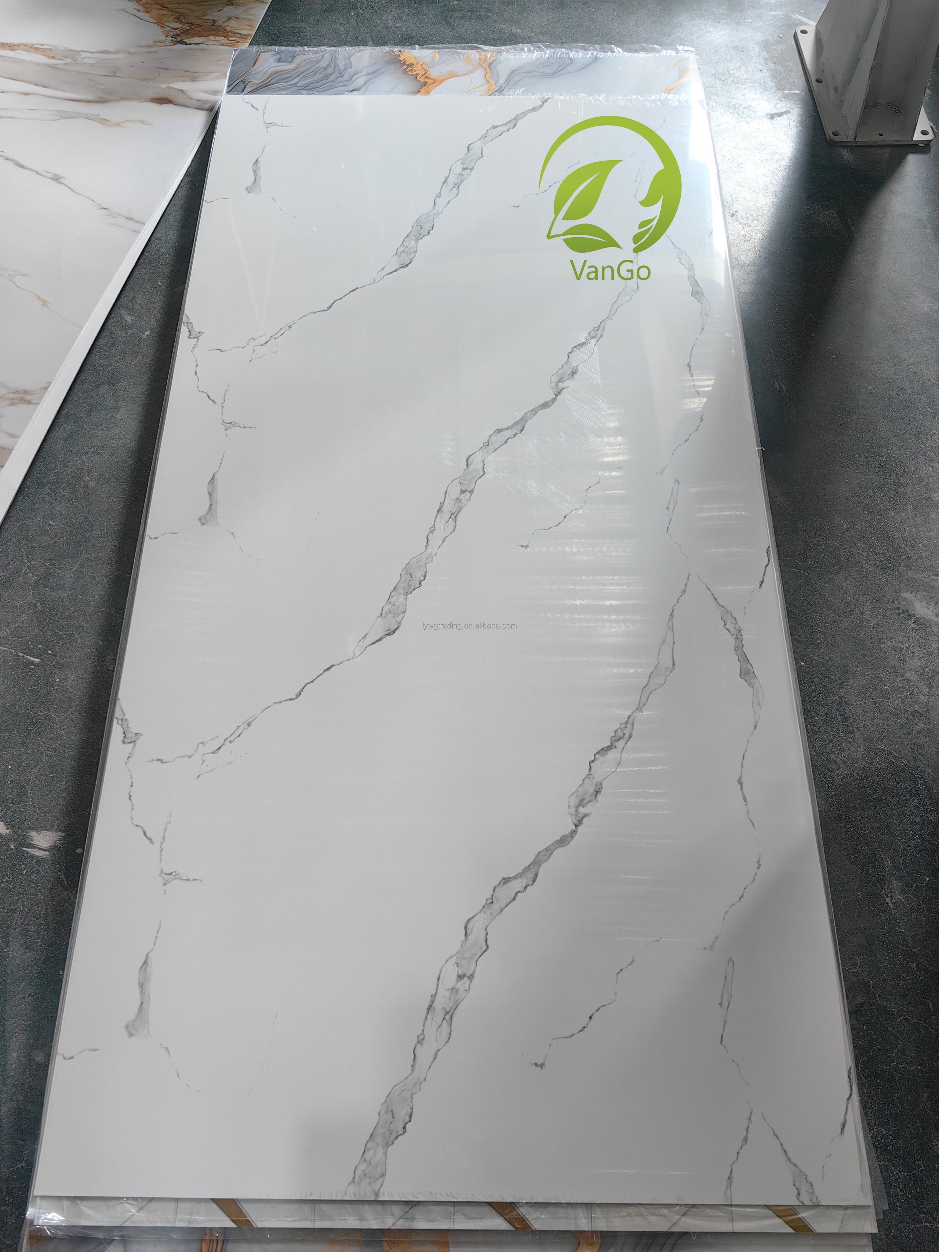 UV Board Decorative Wall Panel PVC Marble Sheet 1220*2440*3mm For Interior Decor Wall Panels &amp; Boards