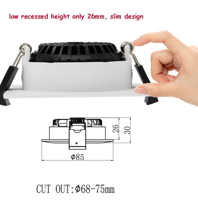 Built-in Driver DOB LED Downlights