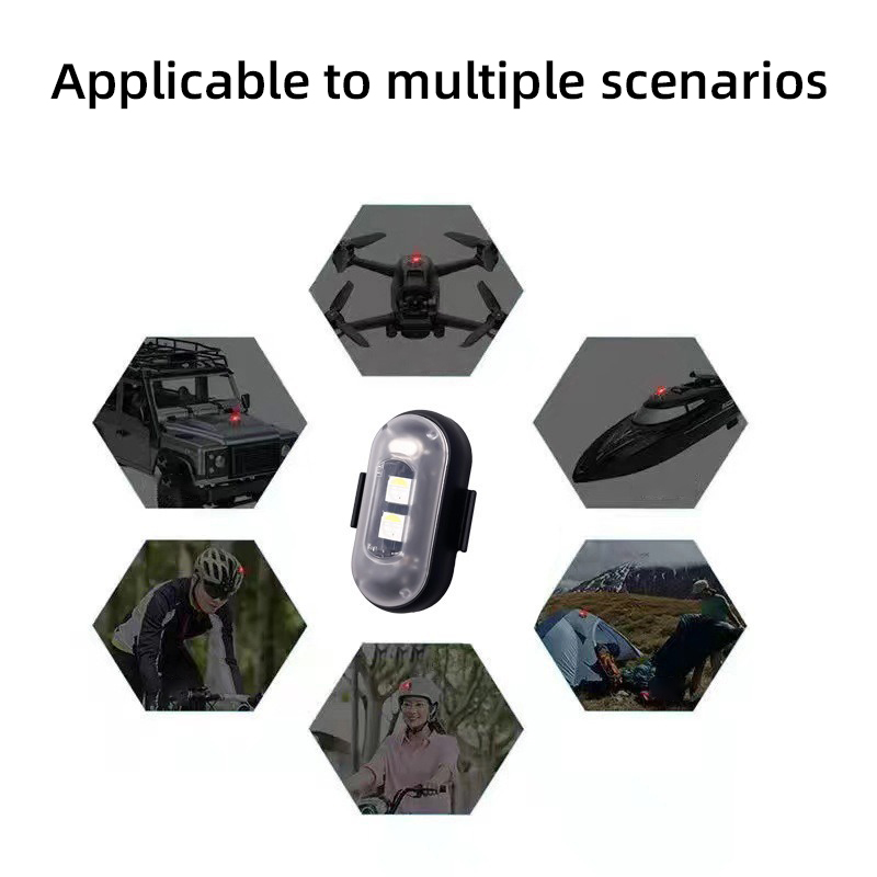 Car and Motorcycle Wireless LED Strobe Lights With Remote Control Aircraft Bike Warning Light Waterproof