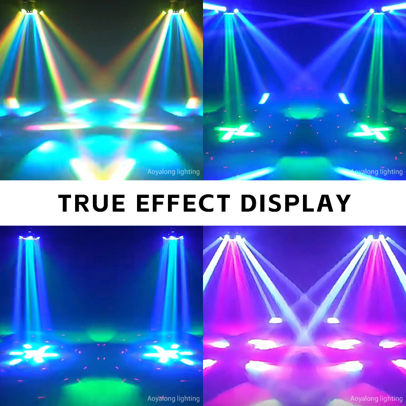 150W Small Moving Head LED Light Bar New Six-Armed Bee Eye Beam DMX512 Control For Disco Club Stage Atmosphere Light
