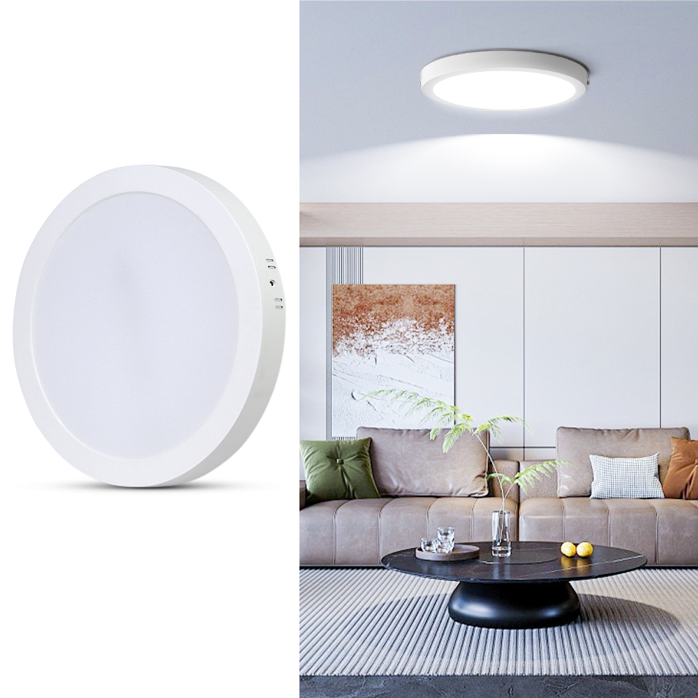 High Round Ultra Slim Grille Smd Flat Ceiling Wall New Price 6W 12W 18W 24W Surface Mounted Leds Panel,Led Panel Light