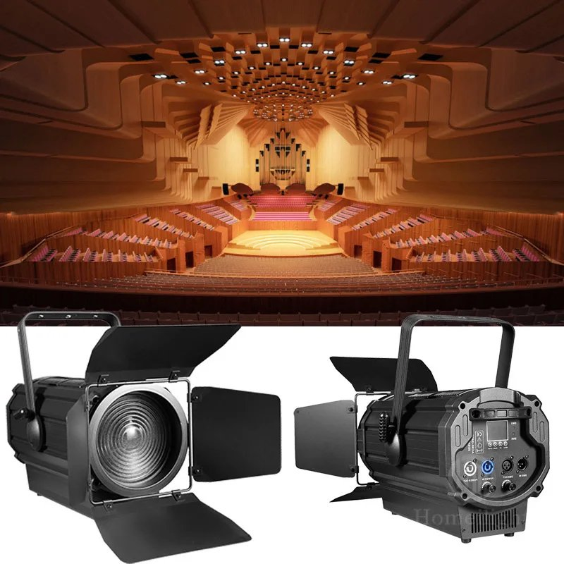 200W LED Fresnel Zoom Spot Profile 2in1 COB Light for Wedding Studio