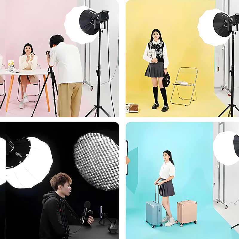 KAZHI 65cm Photography Light Round Flash Diffusers Deep Parabolic Soft Box Ball Photographie Lighting Lantern Softbox