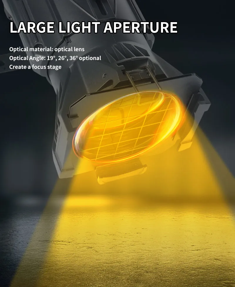 200-300W Rgbaw 4in1 LED Profile Light Zoom Fresnel Spot Light Stage