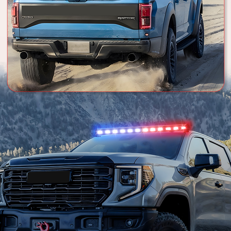 Car Styling Flashing Emergency Signal Lamp Lights 12v 24V RGB Windshield Sucker Installation Strobe Warning Light