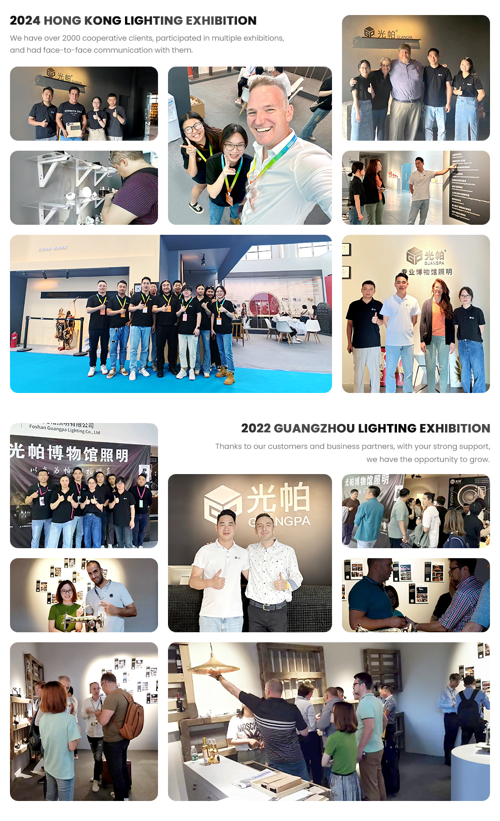 Global customer photo wall