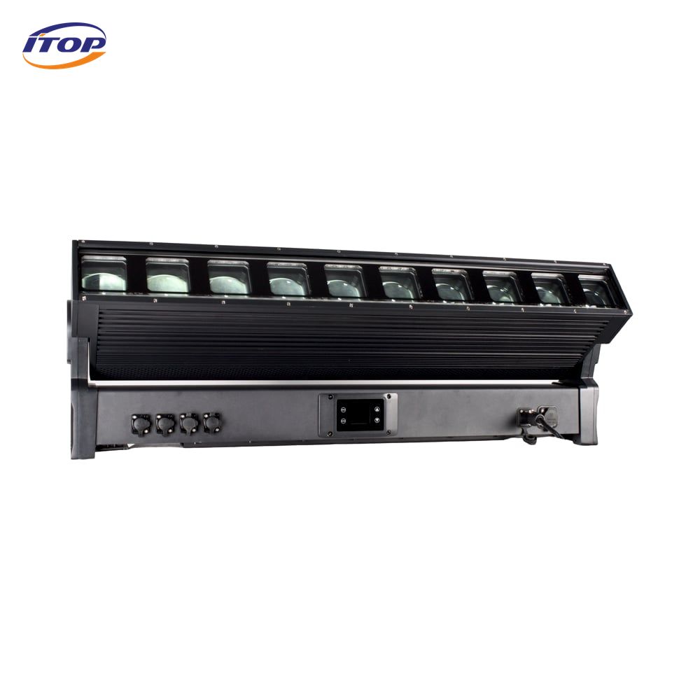 IP65 waterproof outdoor 10x60w zoom pixel beam strip moving headlight, with LED backlight, used for event stage performances