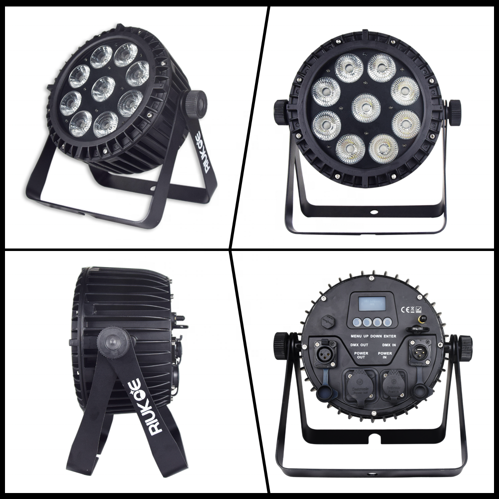 Battery Powered RGBW Event Mini DJ Wash DMX Parcan Stage Lighting IP65 Outdoor Waterproof LED Par Light
