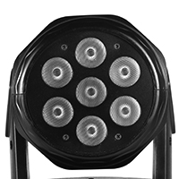 7x10W RGBW LED Moving Head Light 80W 5/13CH DMX512 Stage Beam Light with Mechanic Dimmer and 4100K Neutral White
