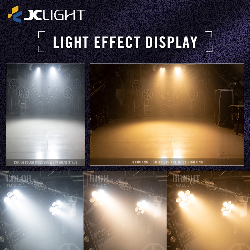 Aluminum Led Parcan Light New Design 350w 2in1 Dmx512 Led Cob Surface 7 Eye Led Par Stage Light