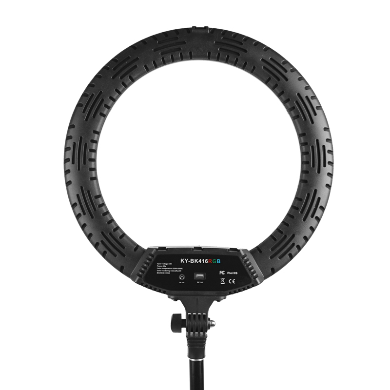 Photographic Lighting KY-BK416 GRB 18inch Ring Light Video Light For Youtube Tik Tok Photography Remote Lamp