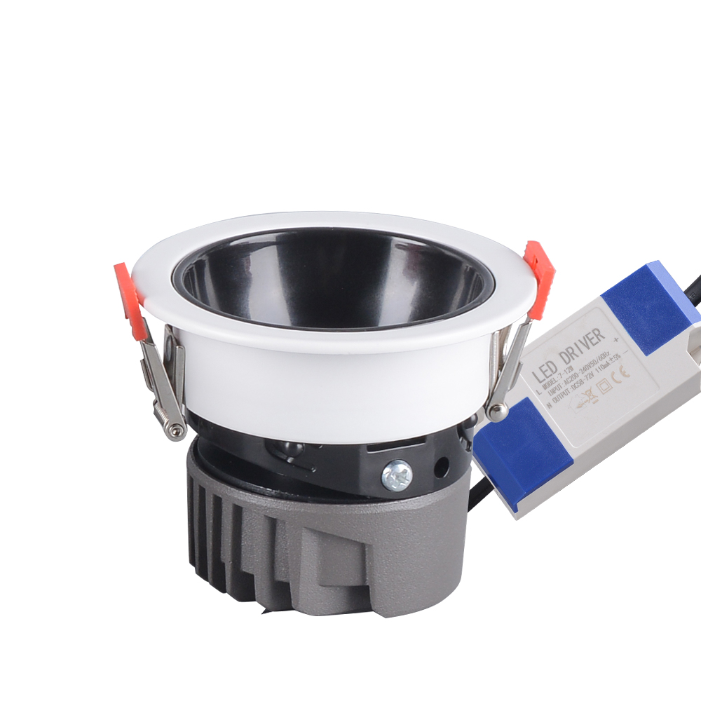 NEW AC220V 6-7W 3 Colors Led Cob Downlight Adjust Panel Ceiling Led Downlight Commercial Lighting for Hotel Led Downlight