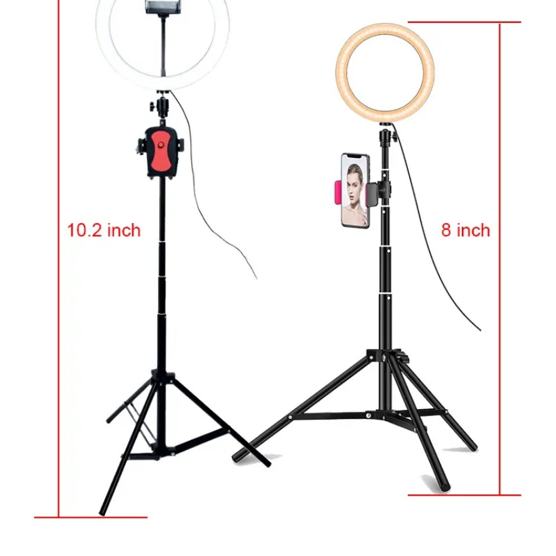 Popular LED Multi-light Effect Tiktok Ring Light Foldable Makeup Selfie Ring Light For Live Broadcast Round Portable Tripod