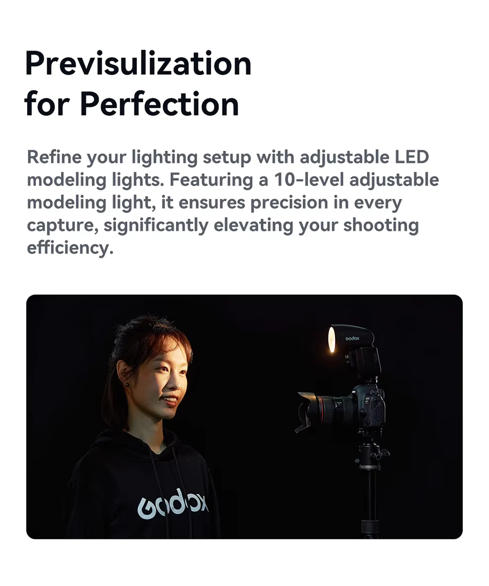 Godox V1 Speedlight V1C V1N V1S V1F V1O V1P TTL HSS 1/8000s Li-ion Battery Speedlite Flash for Fuji Pentax