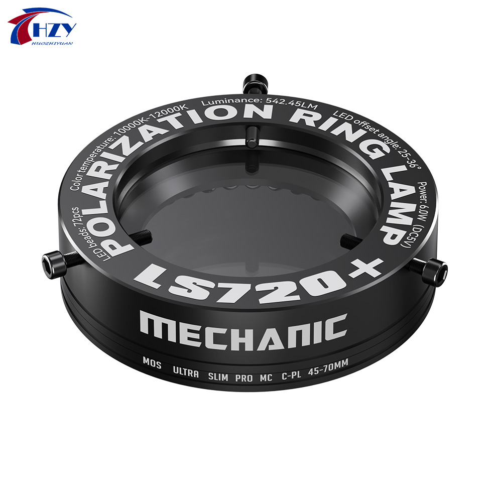 Mechanic LS720+ Microscope Polarized Ring Lamp 72pcs Adjustable LED Reflection Ring Light for Most Stereo Microscope Illuminator