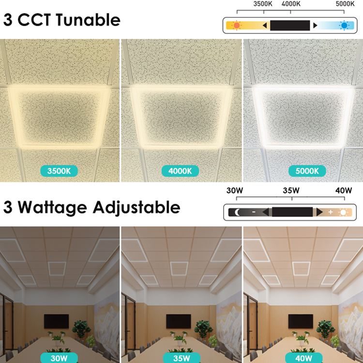 Wholesale Price High Quality Recessed Mounted Ceiling Light Slim Square Shape Decoration Led Panel Lights