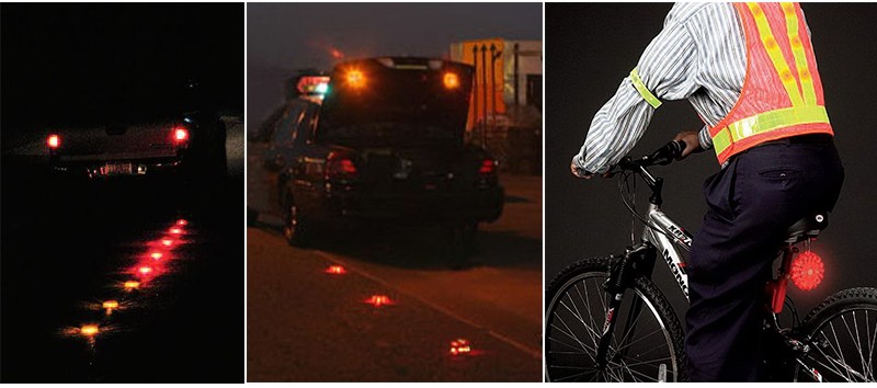 High Power Rechargeable Car Emergency Strobe Traffic LED Road Flares Warning Light