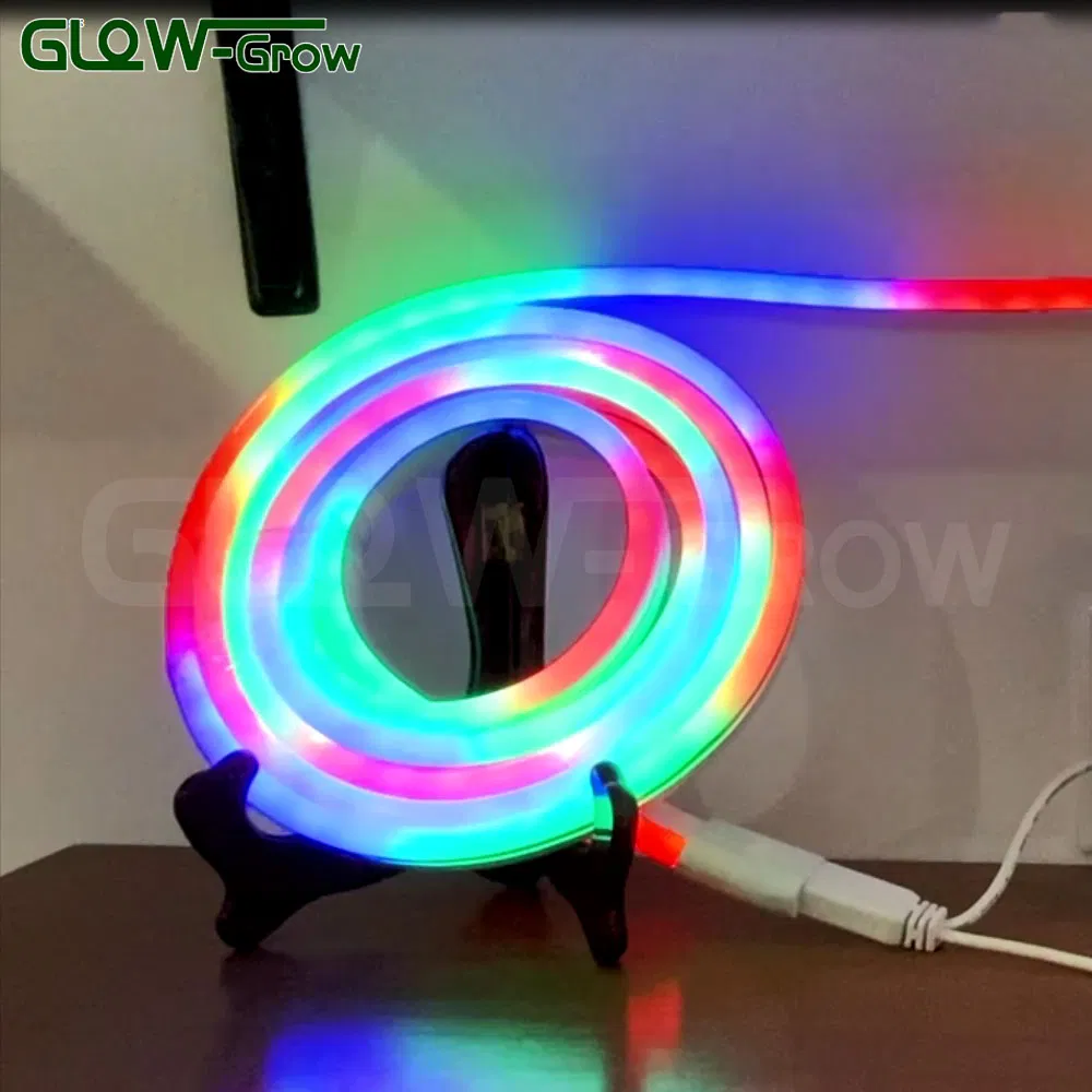 IP65 24V Double Side Rgbww Wholesale LED Neon Flex Light Neon Lamps for Large Commercial Christmas Decoration