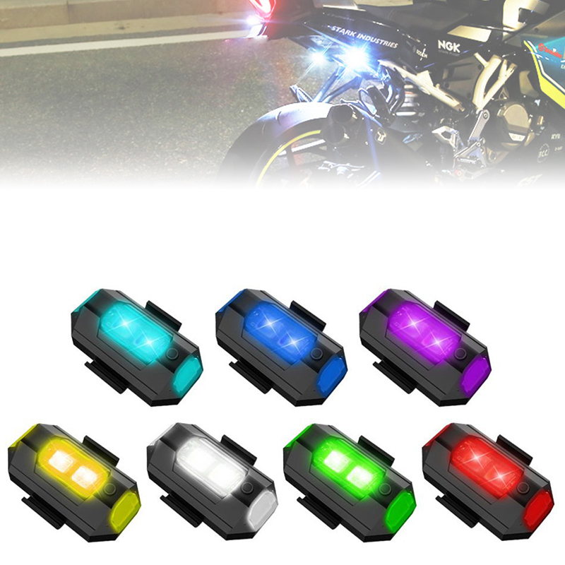Usb Rechargeable Aircraft Light Led Warning Light Led Strobe Warning Light for Motorcycles Scooter Accessories Ebike Accessories