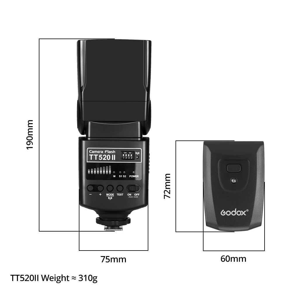 Godox Hot Selling Speedlight Tt520ii Dsrl Camera Flash Lights Speedlight for Fujifilm