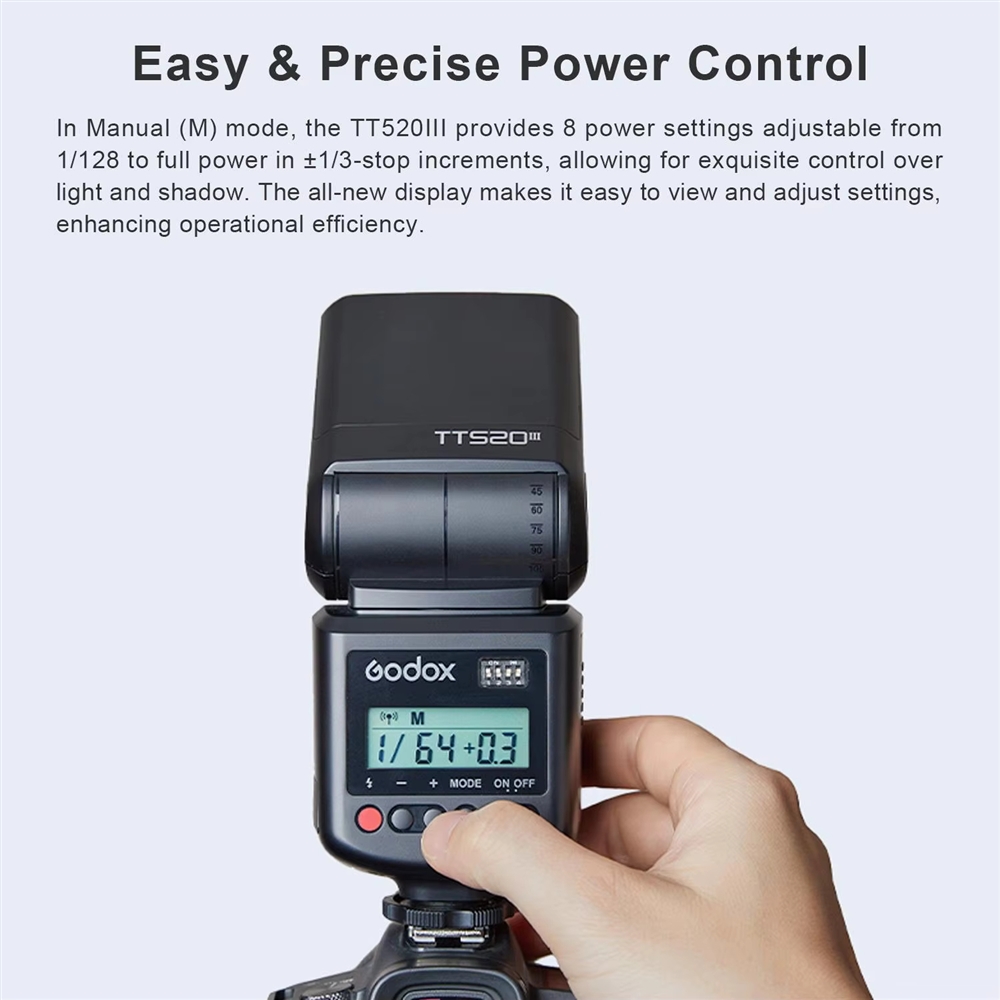 TT520III Flash Speedlight Professional Wireless Universal 433MHz Camera