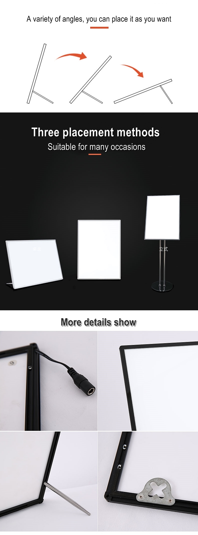 Graphic Inserting Indoor Use ultra Super Slim LED Light Box