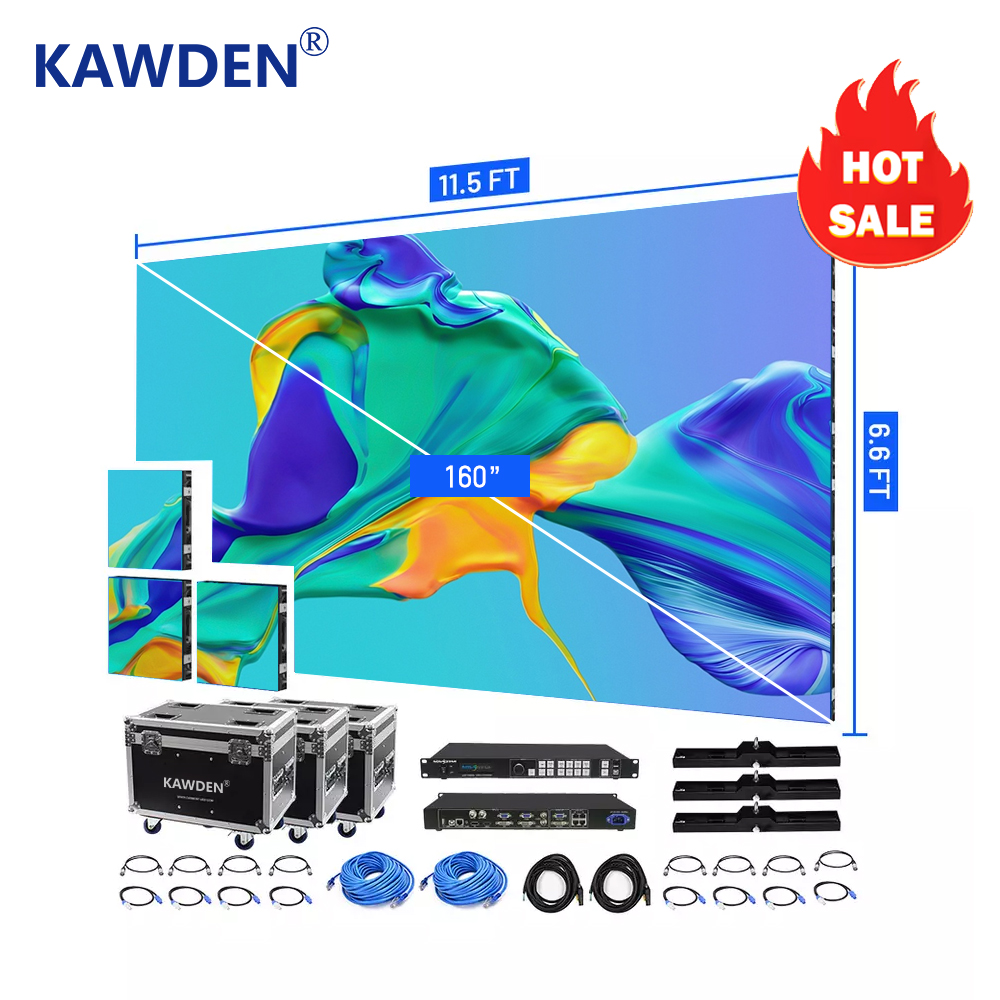 5m X 3m Turnkey Complete System P2.6 P2.9 P3.91 LED Display 500mmx500mm LED Panel Backdrop Indoor Outdoor LED Screen
