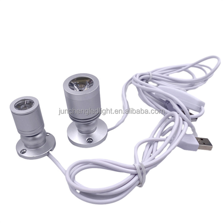 Wholesale LED Spotlights Museum Jewelry Shop Counter Small Spotlight 1W 3W Led Cabinet Mini Spot Light Ceiling