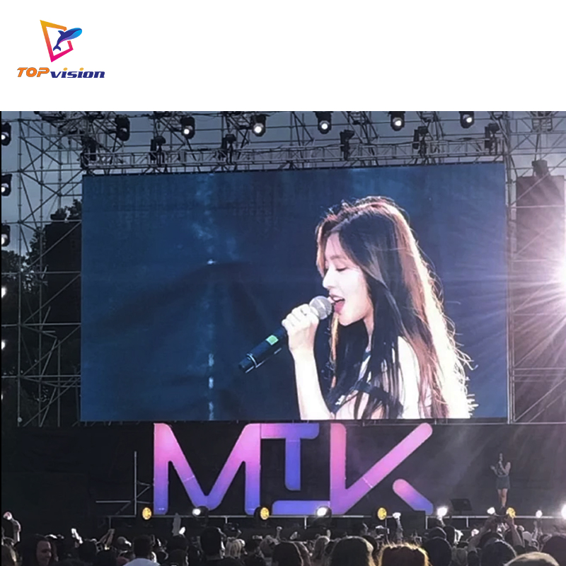TOPvision P2.6 P3.91 Rental Led Display For Stage Concert Event Show High Refresh Novastar System Screen