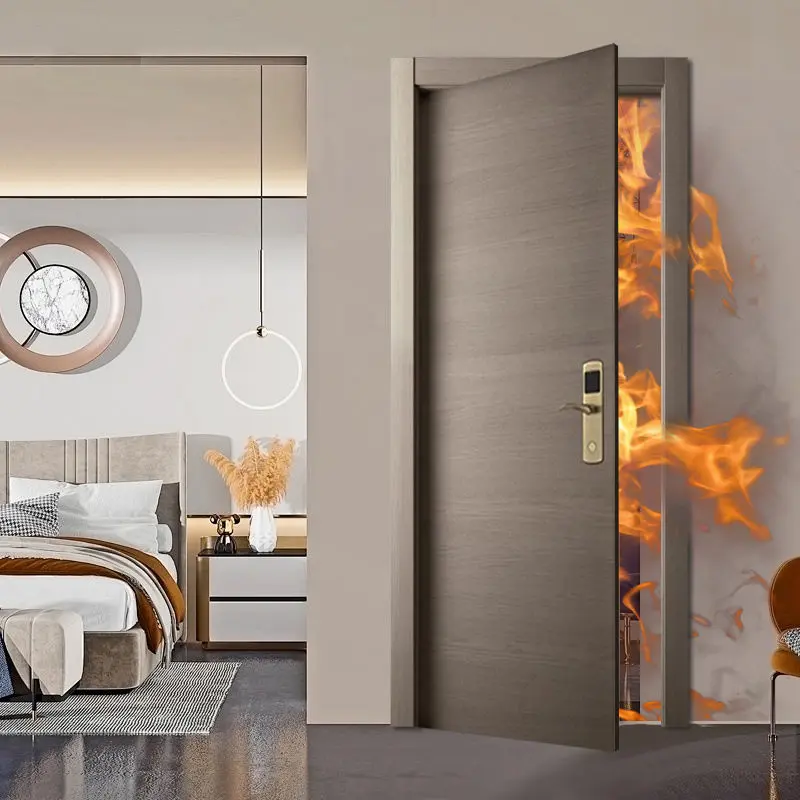 Derchi Factory Interior Aluminum Frame Wooden Doors for Apartment Supplier, Suppliers
